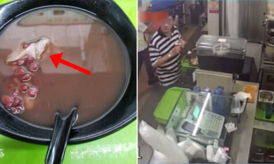 Family Dismayed to Find a Whole Piece of Tissue in Red Bean Soup From Hawker - WORLD OF BUZZ