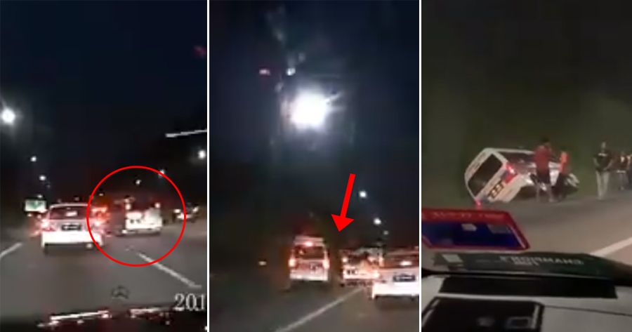 Watch: Selfish Motorist Knock Ambulance Off Road - WORLD OF BUZZ