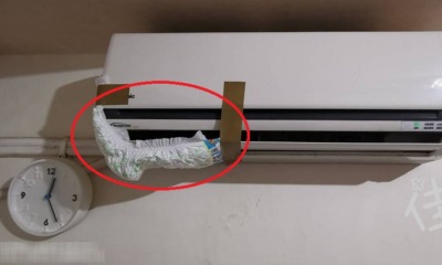 Woman Creatively Uses Child's Diaper to Stop Air-Con Leak, Surprised to Find It's Super Absorbent - WORLD OF BUZZ 2
