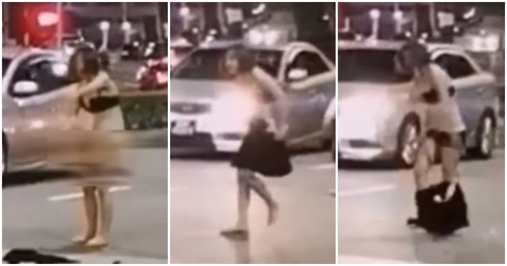 31yo Woman Arrested For Stripping Naked In The Middle Of The Road After Fighting Taxi Driver - WORLD OF BUZZ