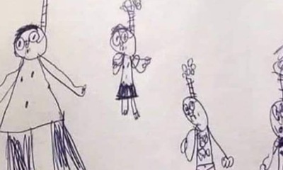 Student's Drawing Made Teacher Think He Had Depression, But His Explanation Makes Her Laugh - WORLD OF BUZZ