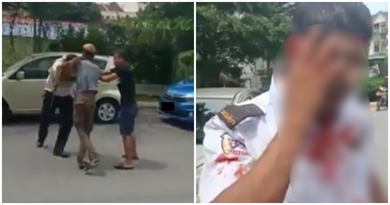 M'sian Man Illegally Parks In OKU Spot, Beats Up Foreign Guard Because He Got Clamped - WORLD OF BUZZ