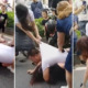 Watch: Man Lies on Top of Mistress to Protect Her From His Wife's Kicks & Punches - WORLD OF BUZZ
