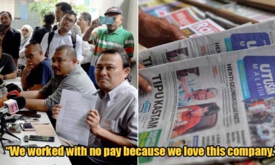 Utusan's Staff: They Didn't Pay Us Two Months Of Salary & Gave No Notice Of Closure - WORLD OF BUZZ
