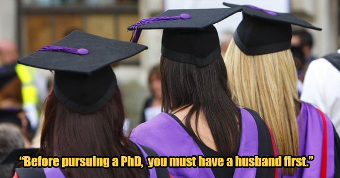 Man Said Women Must Marry Before Pursuing PhD To Avoid Becoming An Old Maid, Gets Backlash - WORLD OF BUZZ