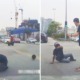 Motorcyclist Pretends to Get Hit By Car at Old Klang Road So He Can Scam Money From Driver - WORLD OF BUZZ 4