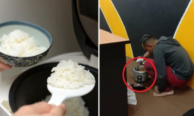 M'sian Man Cooks Rice In Office So He Can Save Money & Send It To His Mother in Kampung - WORLD OF BUZZ 3
