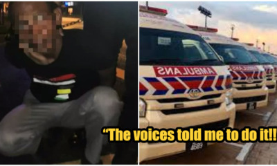 M'sian Man Stole An Ambulance Because He Heard Voices Asking Him To Do It - WORLD OF BUZZ