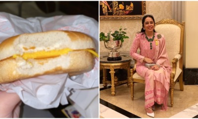 Tengku Puteri Jihan Got a Cheeseburger Without The Burger Meat, But Handles It Like a #Queen - WORLD OF BUZZ
