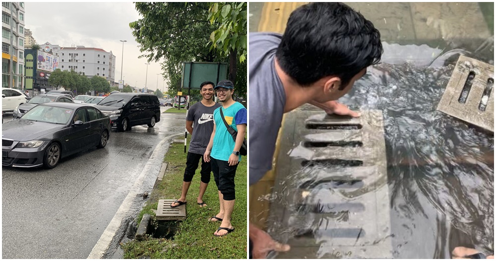 These Good-Willed M'sians Helped Ease A Flood At Jalan Genting By Removing Drain Covers! - WORLD OF BUZZ 3