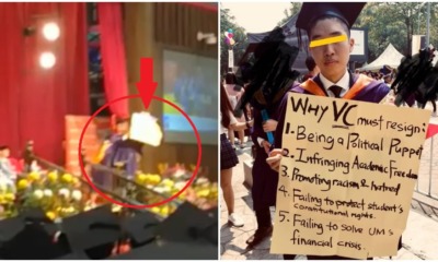 UM Graduate Protested With A Placard During Convo Asking For The Vice-Chancellor To Step Down - WORLD OF BUZZ 7