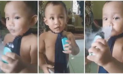 Video Of Toddler Vaping Goes Viral, Questions The Kind Of Parenting The Child Has - WORLD OF BUZZ