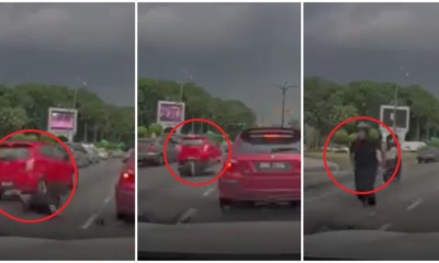 Video: Perodua Axia Causes Accident & Almost DRIVES OVER Motorcyclist In Shah Alam, Then Escapes - WORLD OF BUZZ