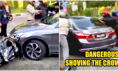 Watch: Rude Honda Driver Desperately Trying To Escape After Running Over A Motorcyclist - WORLD OF BUZZ 1