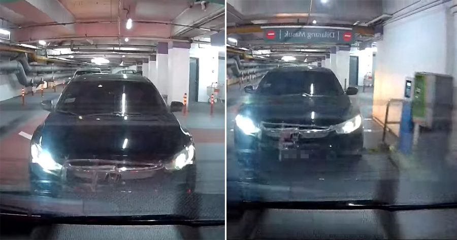 Watch: This M'sian is So Cheapskate That He Follows Car In Front to Escape Paying Ticket at MidValley - WORLD OF BUZZ