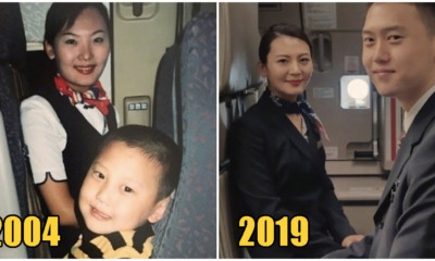 20yo Man Shares Photo He Took With A Stewardess 15 Years Ago, Now They're Colleagues! - WORLD OF BUZZ