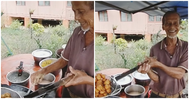 73 Year Old Veteran Entrepreneur Still Going Strong Selling Tasty Morsels At 10 Cents A Piece - WORLD OF BUZZ 8