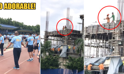 Adorable Video Shows Construction Workers Dancing Along to Police Trainees' Dance Session - WORLD OF BUZZ