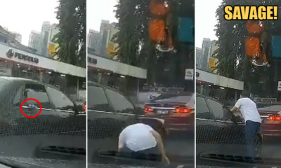 Watch: Shameless M'sian Throws Rubbish Out of Car but a Pedestrian Picks it Up & Puts it Back on Car - WORLD OF BUZZ