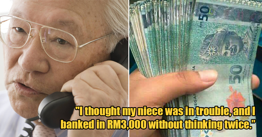 65yoo M'sian Scammed of RM3,000 by Woman Who Mimicked the Voice of His Niece - WORLD OF BUZZ