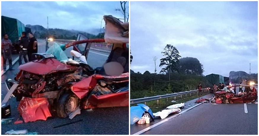 Kuantan Man Dozes Off While Driving & Crashes Into Parked Lorry, Killing 2 Of His Friends - WORLD OF BUZZ 2