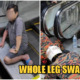 Man Wearing Slippers Gets His Whole Right Leg SWALLOWED By Escalator At KL Shopping Mall - WORLD OF BUZZ