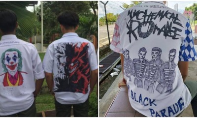 M'sian Students Bring Back Nostalgia With Incredible Drawings On Shirt, Impresses Netizen - WORLD OF BUZZ