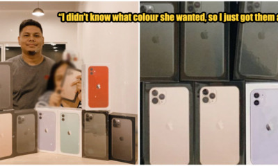 M'sian Man Surprises Wife With Not One, Not Two But NINE iPhones So She Can Pick Her Favourite - WORLD OF BUZZ