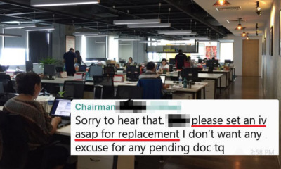 "Please Find Replacement ASAP" M'sian Boss' Cold Response To Employee's Death Angers Netizens - WORLD OF BUZZ