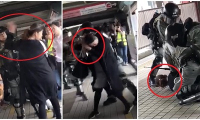 Policemen Pepper Spray Pregnant Lady Twice, Brutally Wrestle Her To The Ground After Argument - WORLD OF BUZZ 1