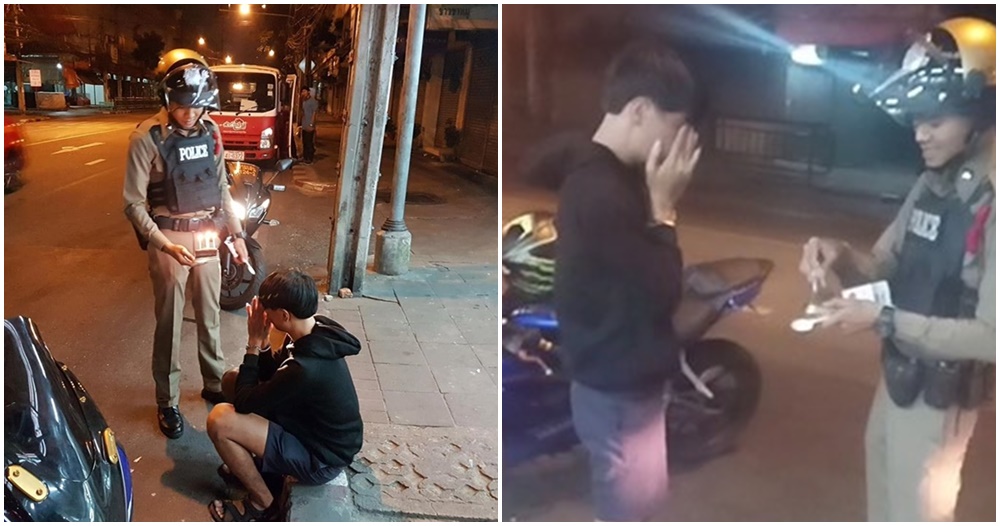 Teen Caught Speeding Cries As His Family Forgot His Birthday, Police Buys Him Cake Instead Of Saman - WORLD OF BUZZ