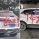 "The Man I Love The Most, I'm Leaving," Girl Dumps BF By Vandalising His Car with Spray Paint - WORLD OF BUZZ 1