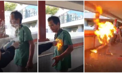 Video: Protesters Horrifically Splash A Man With Lighter Fluid & Set Him On Fire After Argument - WORLD OF BUZZ