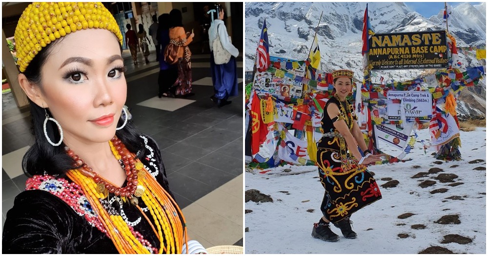 42yo Srwkian Teacher Brings Pride To Her Tribe By Trekking 4,130m In The Himalayas - WORLD OF BUZZ 2