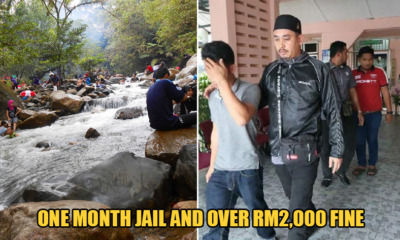 6 M'sian Guys Arrested After They Were Caught Skipping Friday Prayers to Be At a Waterfall - WORLD OF BUZZ