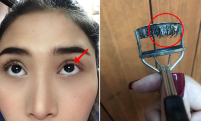 Woman Accidentally Rips Out ALL Her Eyelashes After Her Hand Slipped While Curling Them - WORLD OF BUZZ