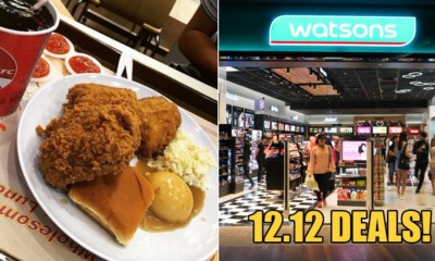 KFC, Watson & Many More, These Are Some Amazing 12.12 Deals That You Wouldn't Want To Miss - WORLD OF BUZZ