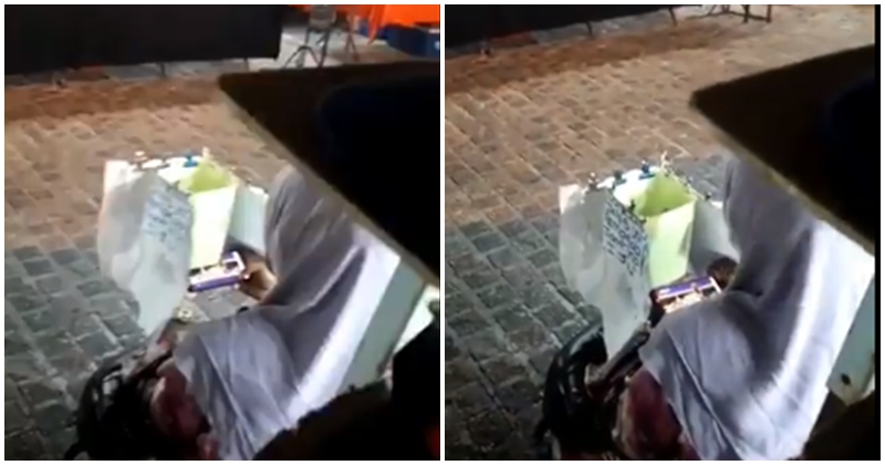 Lady Asking For Public Donations Does Part Time Gambling When On The 'Job' In Ipoh - WORLD OF BUZZ 2