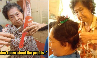 M'sian Aunty Gives Haircuts For RM2.50 Only, No Price Increase Since Last 50 Years - WORLD OF BUZZ