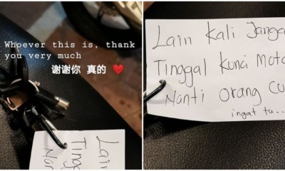 M'sian Man Carelessly Forgets To Take His Keys From Motor, Kind Stranger Hides It For him - WORLD OF BUZZ