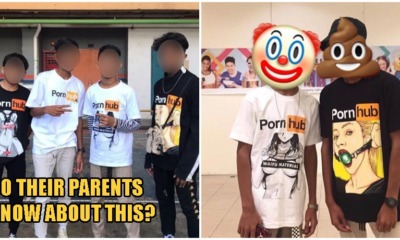 M'sian Teenagers Are Now Wearing Obscene PornHub Shirts As A New Fashion Trend - WORLD OF BUZZ