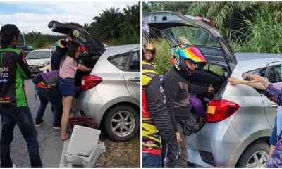 M'sians Of All Races Help A Lone Female Driver Change Her Flat Tire Together, Makes Us All Proud - WORLD OF BUZZ
