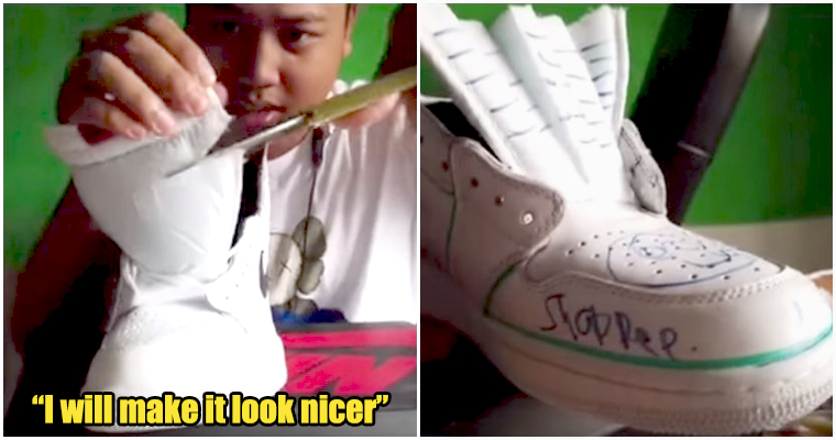 Netizen Raged Over A Pair Of Immature Brothers That Destroyed Each Other's Expensive Shoes For Fame - WORLD OF BUZZ 6
