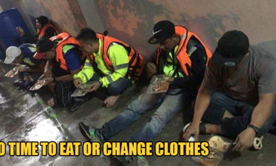 Photo Shows Flood Rescue Workers Rushing to Eat - WORLD OF BUZZ 1