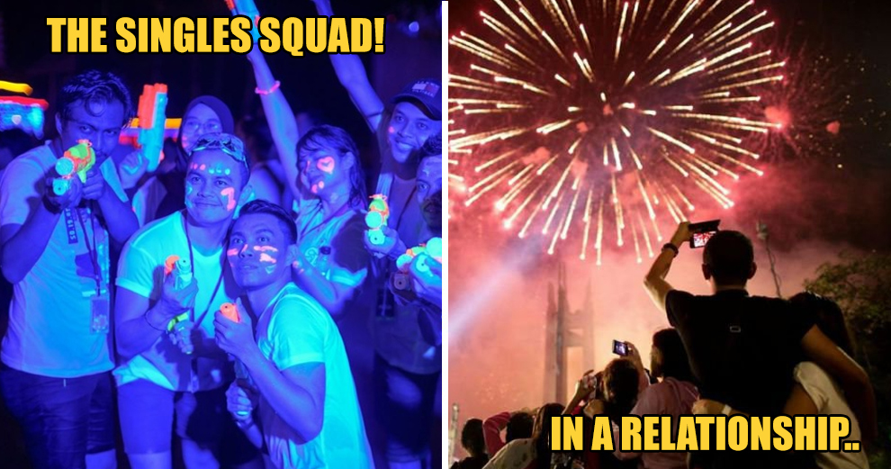 [TEST] How Malaysians Celebrate New Year's Eve When They're Single vs When In A Serious Relationship - WORLD OF BUZZ 1