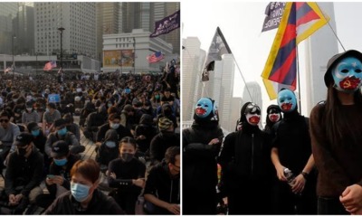 Thousands of HK Protesters Rally Against The Abuse & Imprisonment of Uyghurs In China - WORLD OF BUZZ