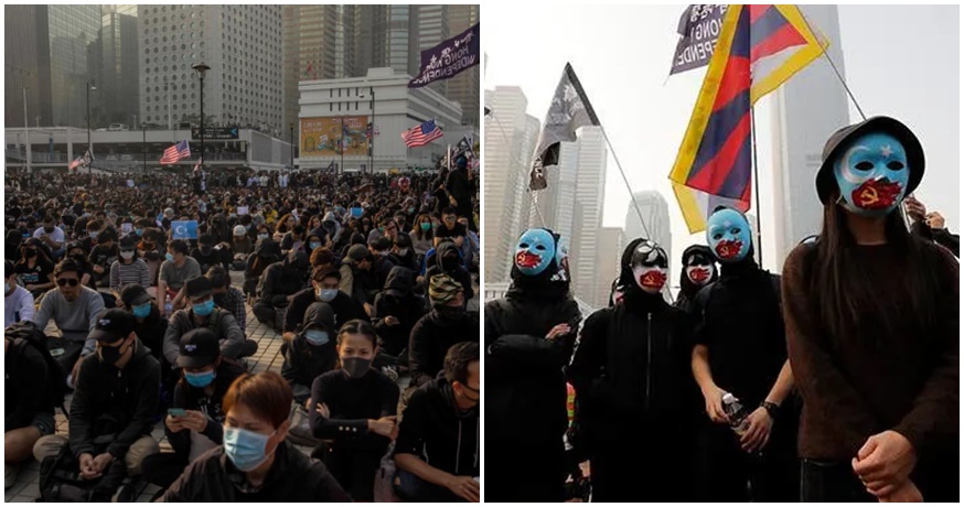 Thousands of HK Protesters Rally Against The Abuse & Imprisonment of Uyghurs In China - WORLD OF BUZZ