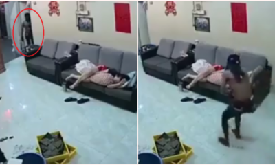 'Orang Minyak' Thief Creeps Into House After Lady Fell Asleep With Front Door Wide Open - WORLD OF BUZZ