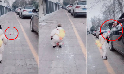 Watch: 1yo Boy Picks Up & Gives Back Rubbish That Man Threw Out of Car Window - WORLD OF BUZZ