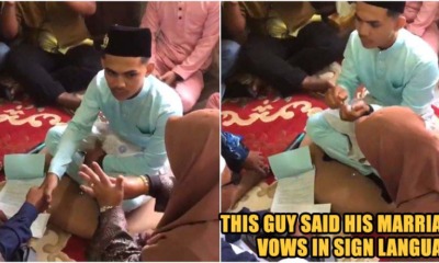 M'sian Mute Man Said His Marriage Vows In Sign Language Melts Netizens Hearts - WORLD OF BUZZ 1